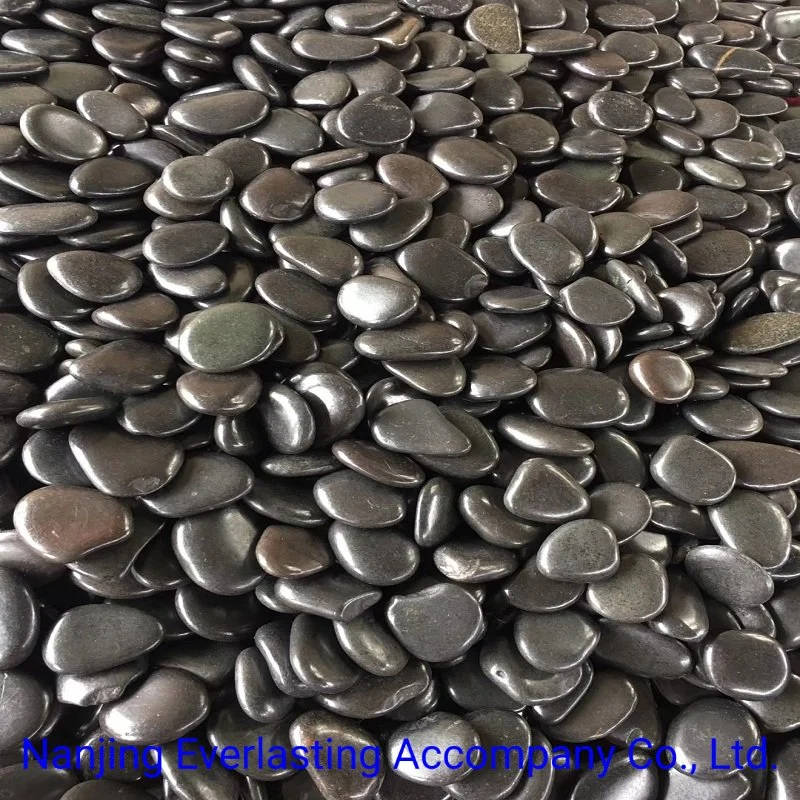 River Stone Black Polished Pebbles China Natural Aquarium Rocks