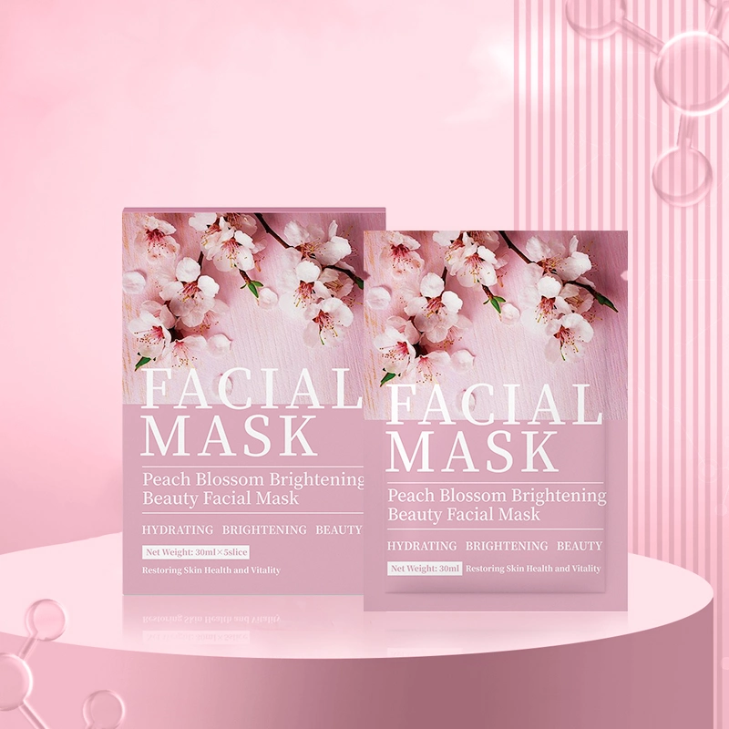 Großhandel/Lieferant Gesichtspflege Pfirsichblüte Brightening Hydrating Beauty Gesichtsmaske Für die Dame