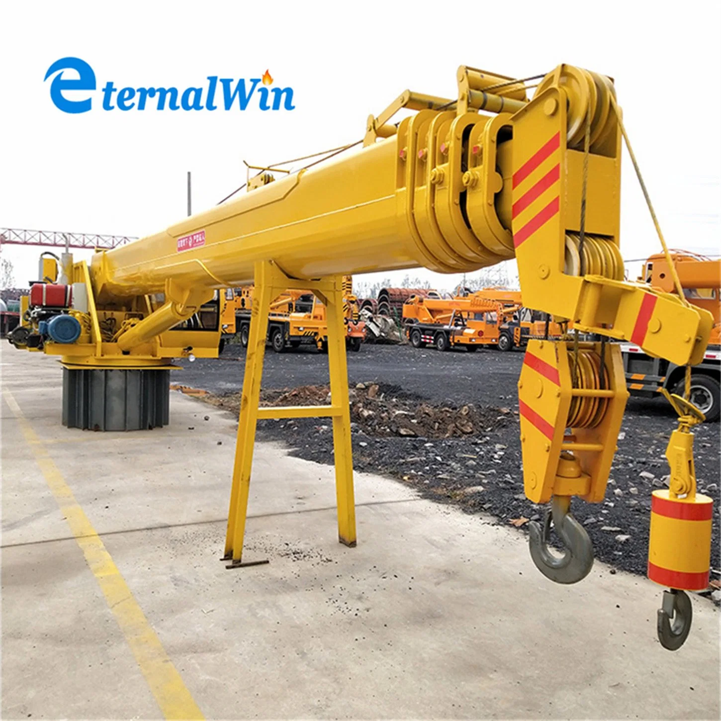 Mini 10 Ton Hydraulic Knuckle Boat Marine Deck Crane