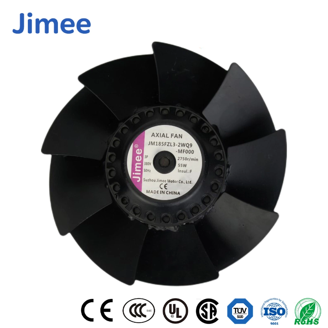 Jimee Motor ABS Material China Saving Blower Factory Jm8025b2hl B Bearing Sleeve Ball AC Axial Blowers Custom Plastic Centrifugal Blowers Use for Supermarket