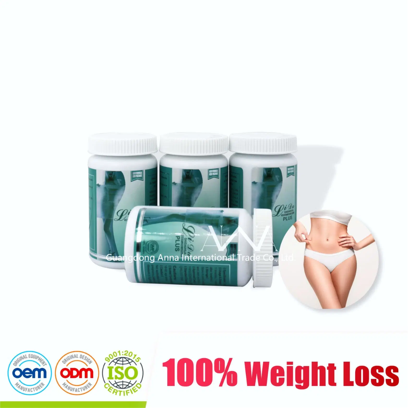 En stock Lida&amp;Green Herbal Pills perte de poids 100% Slimming Capsules