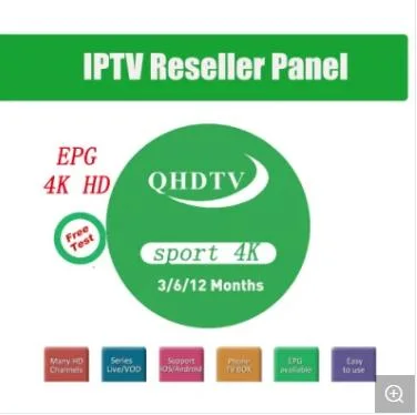 Qhdtv IPTV assinatura 1 ano para espanhol árabe