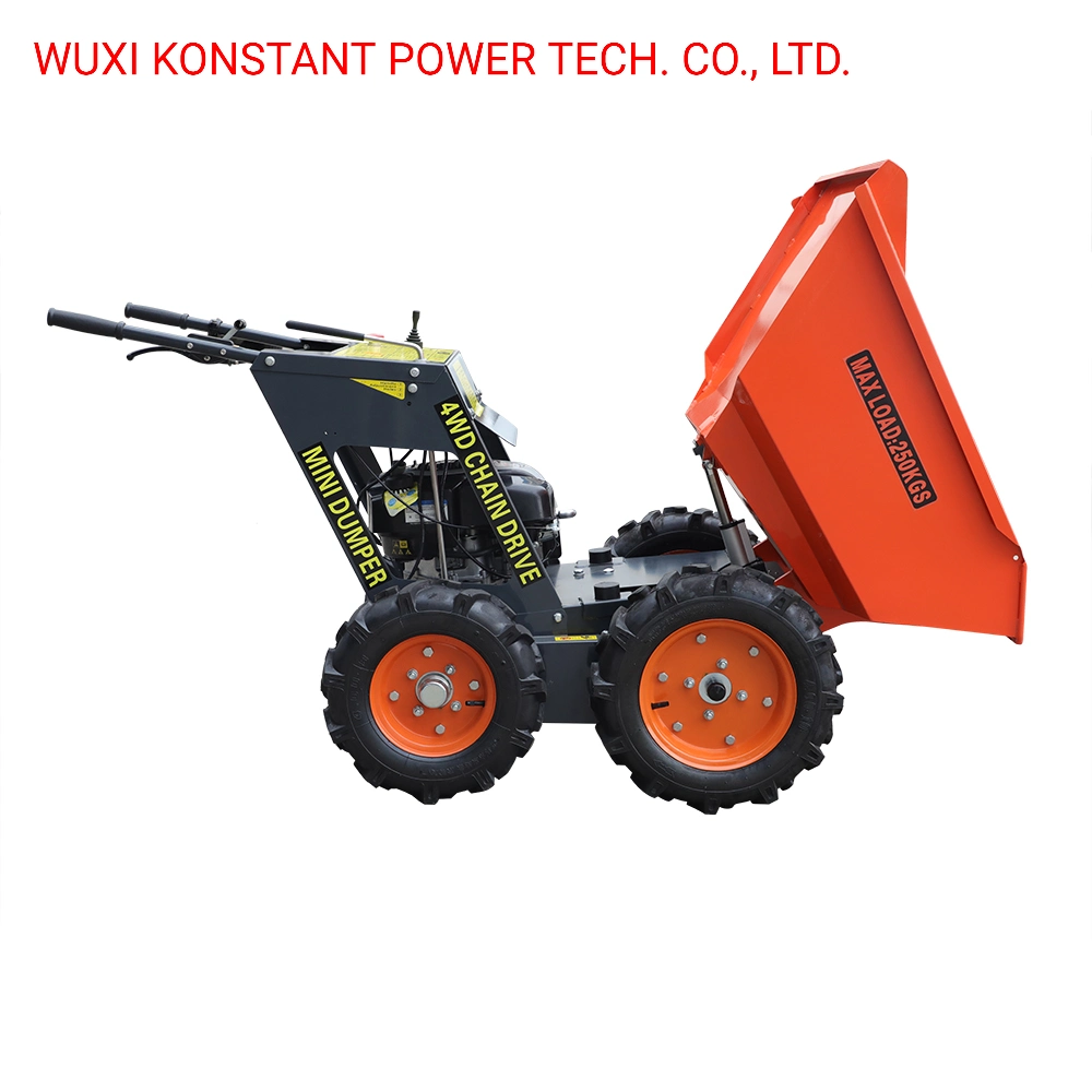 Mini Dumper Power Barrow with Battery Start and E Tipping