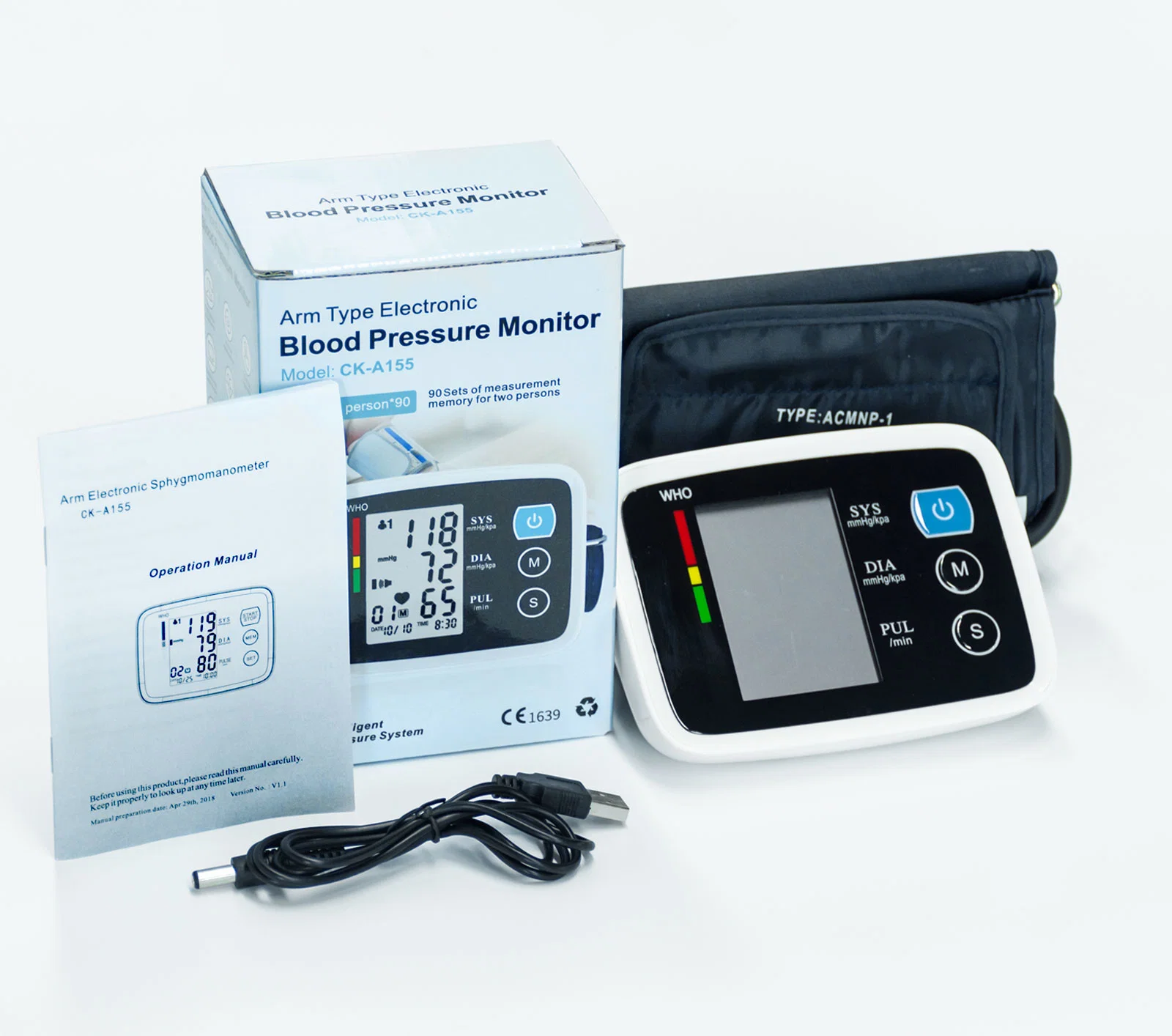 Medical Used Blood Pressure Monitor Upper Arm Automatic Digital Electronic Sphygmomanometer