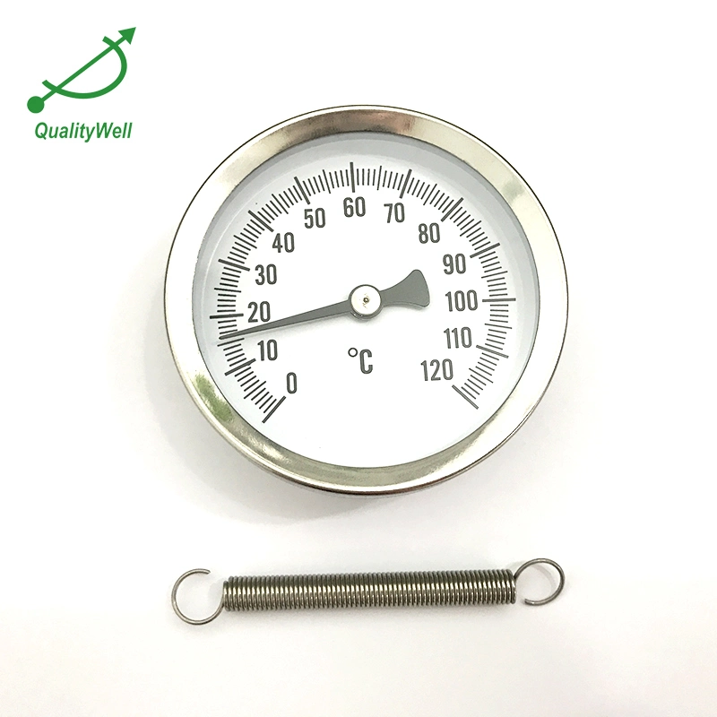 Testing Gauge Surface Thermometer with Spring Temperature Gauge Temperature of The Surface Via Bimetallic Base