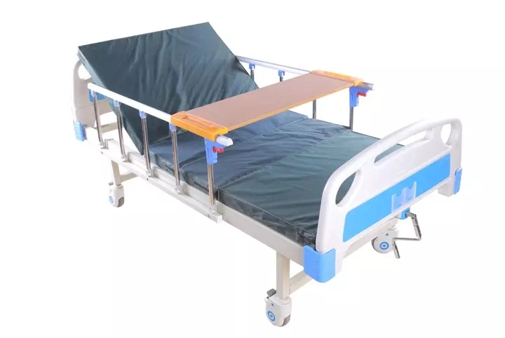 Clinique Médicale du meilleur prix des meubles 1 Manivelle ABS manuel de pliage de soins de santé du patient Lit d'hôpital