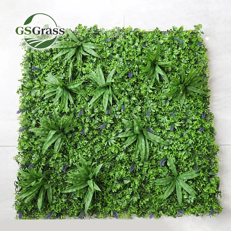 Discount New Design 100*100cm Artificial Plant Wall Home Garden Decoration