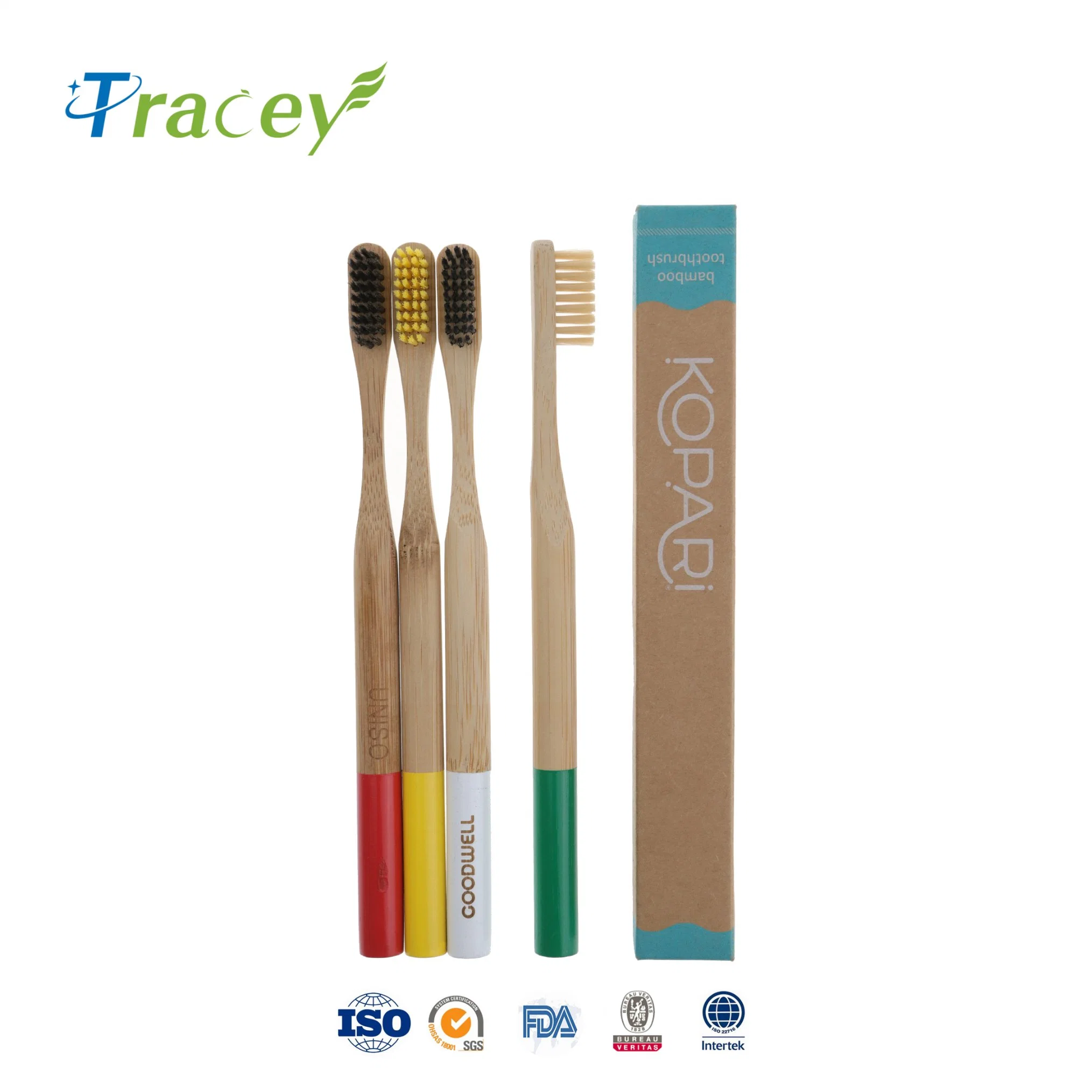 Wholesale/Suppliers 100% Natural Bamboo Wood Biodegradable Toothbrush Factory Eco-Friendly Bio Toothbrush