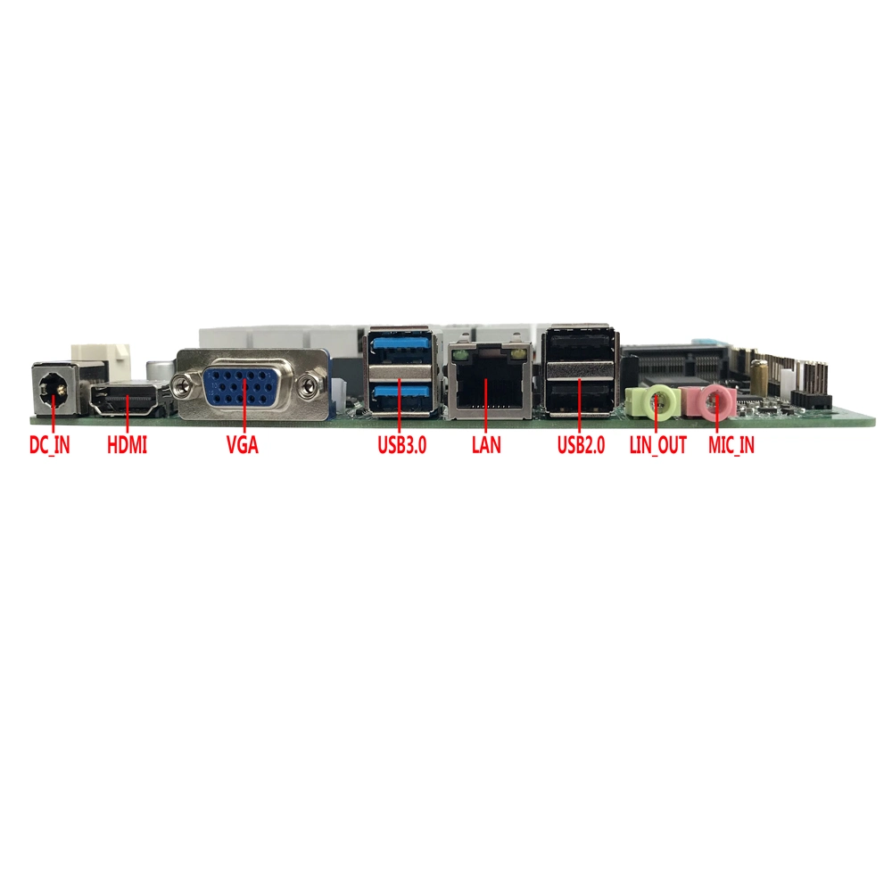 Processeur Elsky Qm6637 I3 avec chipset HM76 Celeron 1037u Carte mère industrielle Thin ITX LVDS à processeur double cœur 1,8 GHz