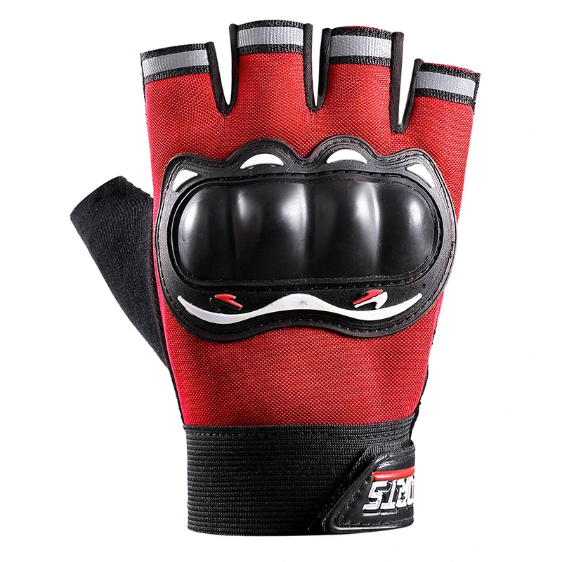 Rendimiento de alta calidad/alto costo OEM Moda guantes tácticos Deportes de corte de dedo motocicleta Guantes