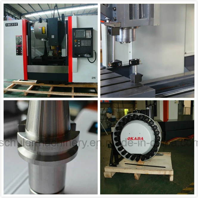 مركز ماكينة التفريز المعدني العمل بالماكينات الرأسية Vmc650/850/1060 CNC