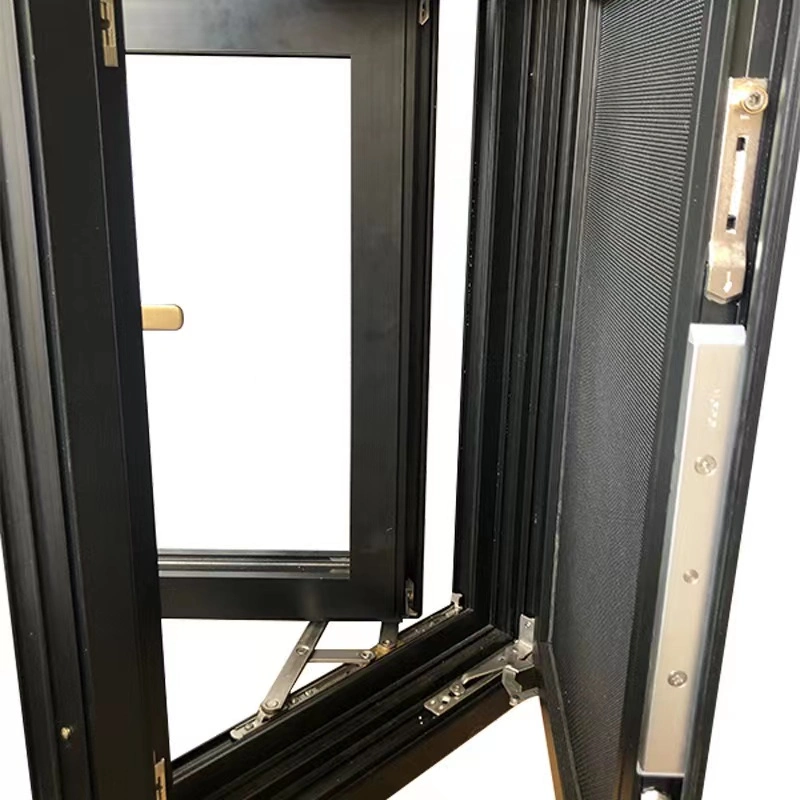 Aluminium Aluminum Casement Window in Tempered Glass Building Material 8