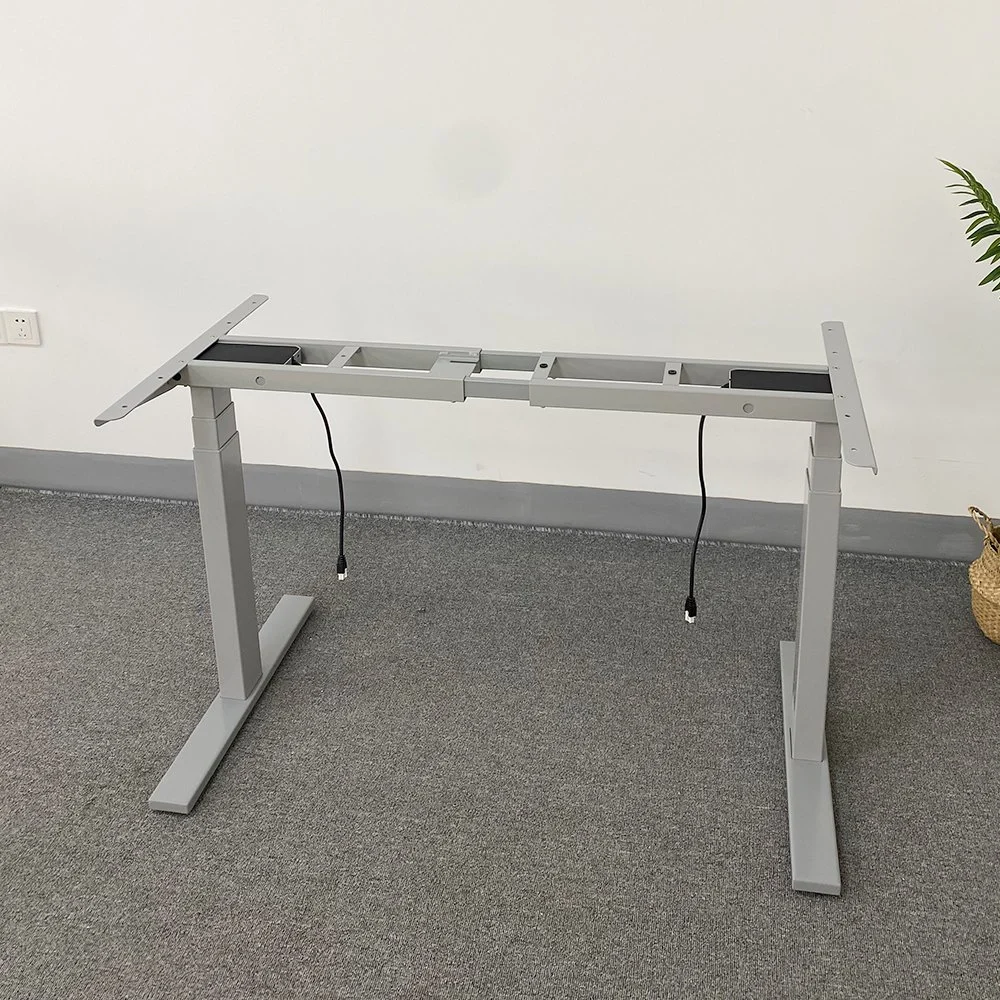 Office Furniture Computer Desk Workstation Electric Dual Motor Sit and Stand Adjustable Desk