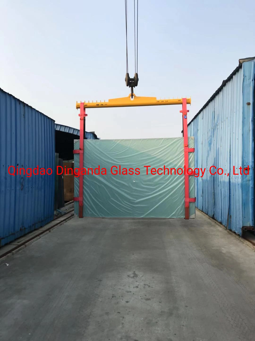 Heavy Duty Flat Highly Intensive Webbing Glass Lifting Sling for Loading or Unloading Glass Packages 5 Tons 10 Tons 20 Tons Heavy Duty Strap for Glass Loading