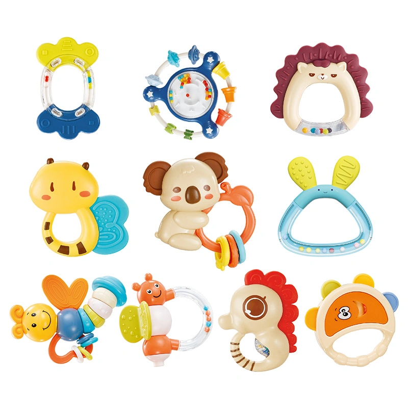 Baby Rattles Toys Set Infant Sensory Teething Toys for Early Development Learning Newborn Boy Girl Birthday Gifts