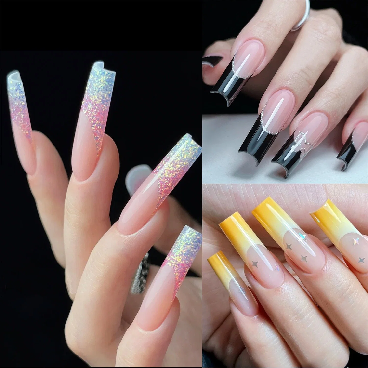 New Nail Matte Mold Crystal UV Gel Extension No Paper Holder Fast Phototherapy Extension Box Nail Tips