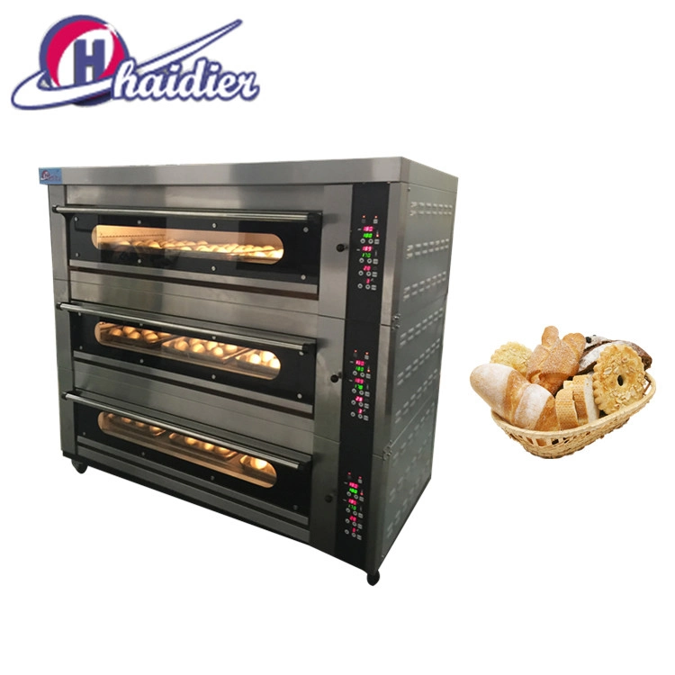 Bakery Equipment Electrical Deck Oven 3 Layers with Steam