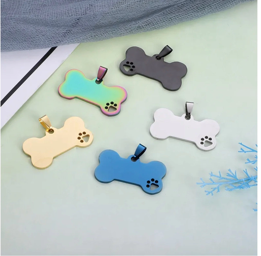 Dog ID Tags Engraved Cat Dog Name Tag Kitten Puppy Collar Accessories