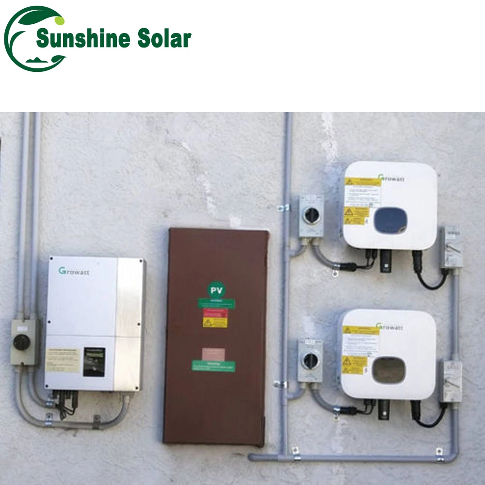 Growatt Sunshine 5kw 6 kw 10kw sur la grille du système de l'énergie solaire pour la maison