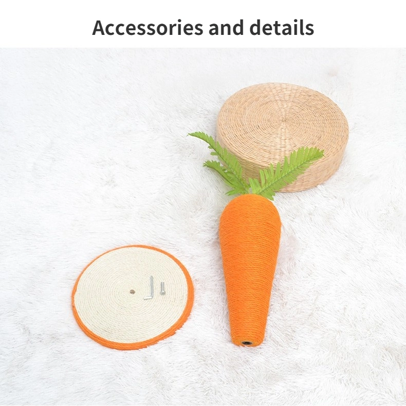 New Sisal Cat Climbing Frame Grasping Column Toy Grinding Claw Scratching Carrot Cat Grasping Board Pet Products