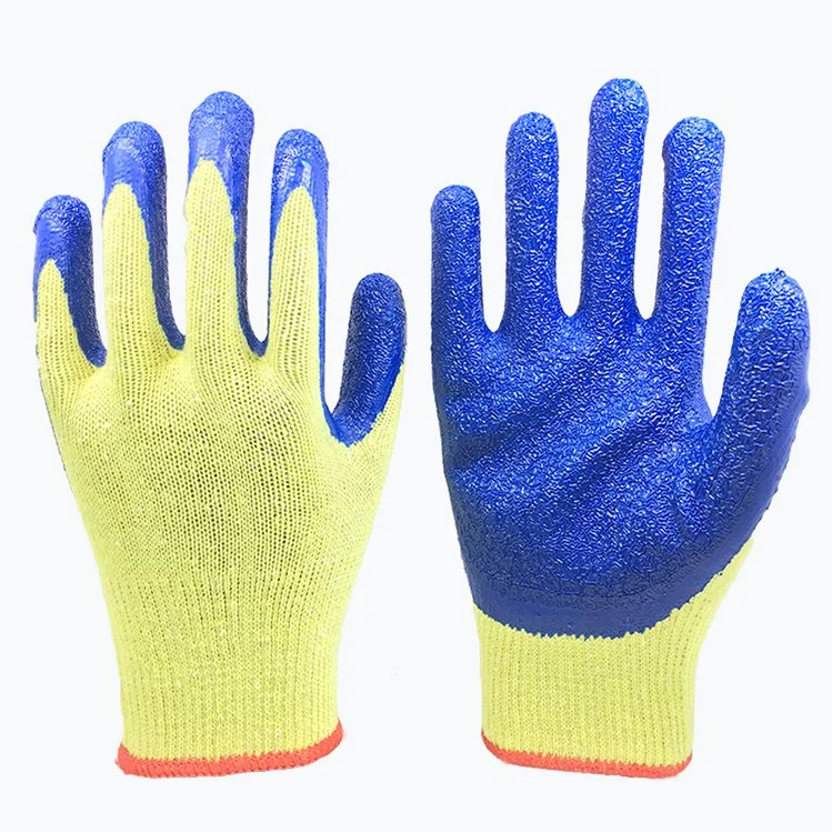 Cotton Liner Latex Coated Construction Working Gloves