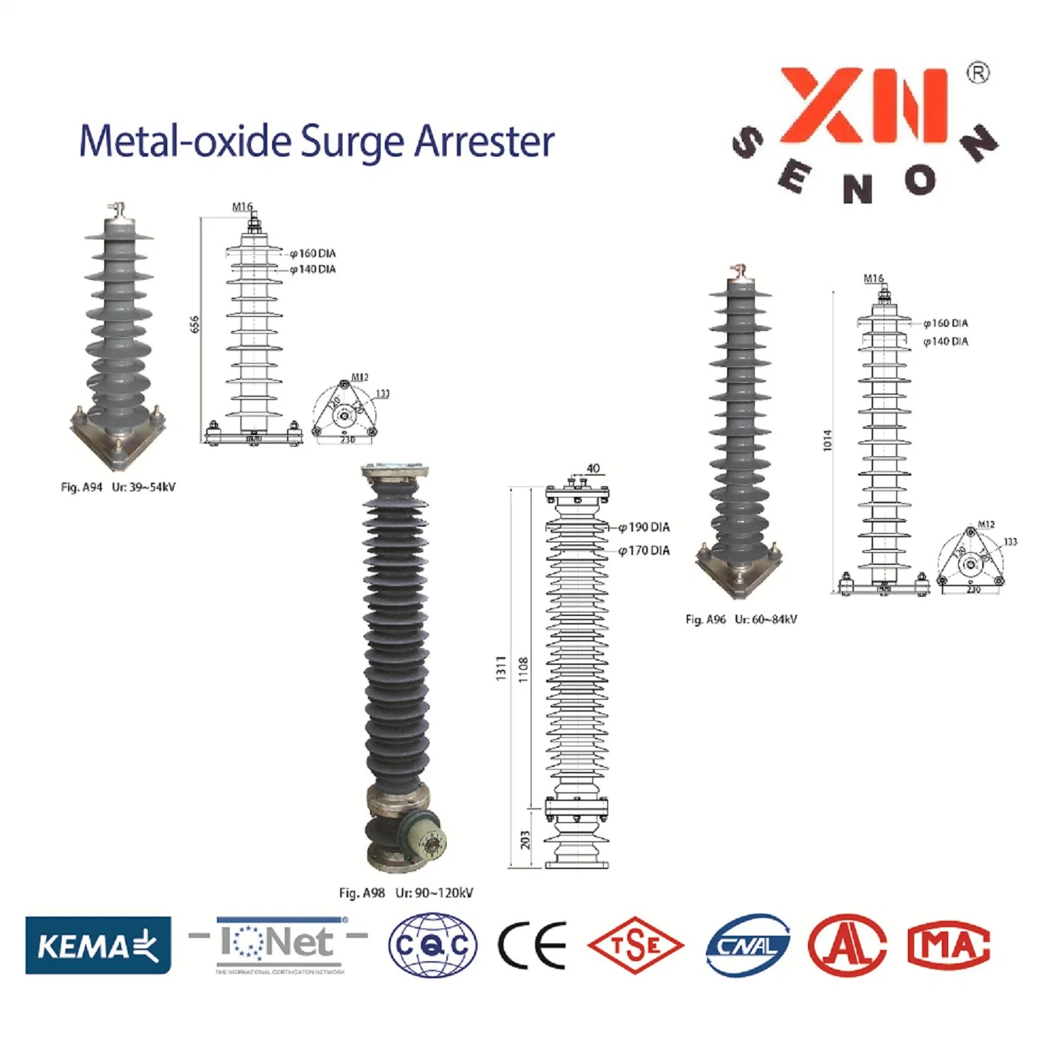 Yh10W-12kv Alojamento de polímero relâmpagos trava-quedas