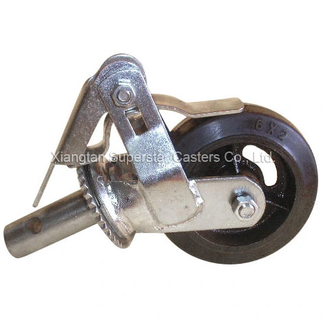 7/16" X 7/8" Grip Ring Stem Caster, Machinery Caster, Directional Lock Caster