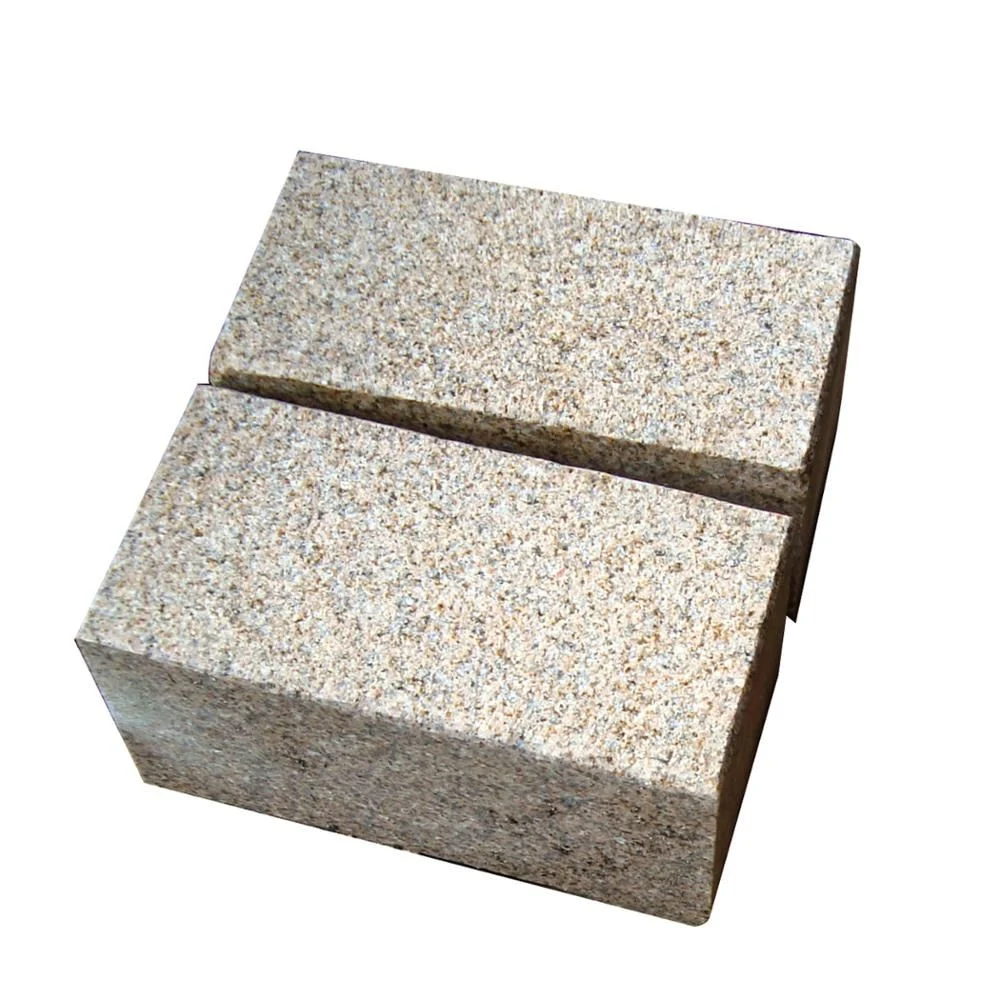 Yellow Granite Paving/Cube/Kerb/Cooble Stones for Landscaping/Parking/Driveway/Walkway Construction Projects