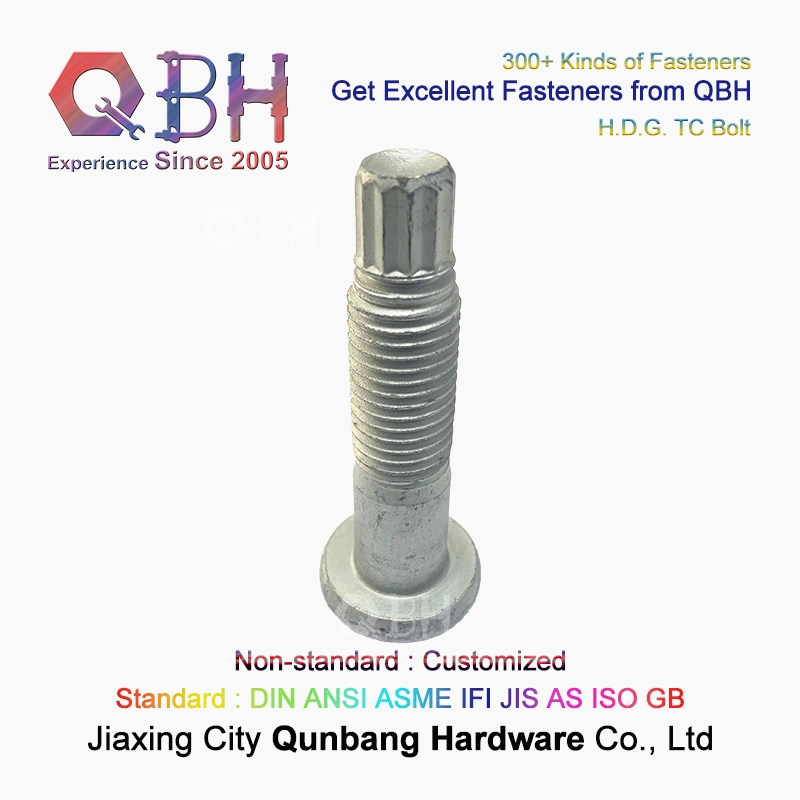 Qbh HDG/Black High Strength Heavy Steel Structural Shear Tension Control Tc Bolt Building Construction Fittings
