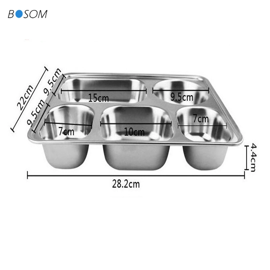 Food Grade Standard Stainless Steel Kitchenware, High quality/High cost performance Food Box, Lunch Tray