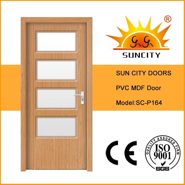 Factory Toilet PVC Wooden Temple Bathroom Teak Veneer Doors