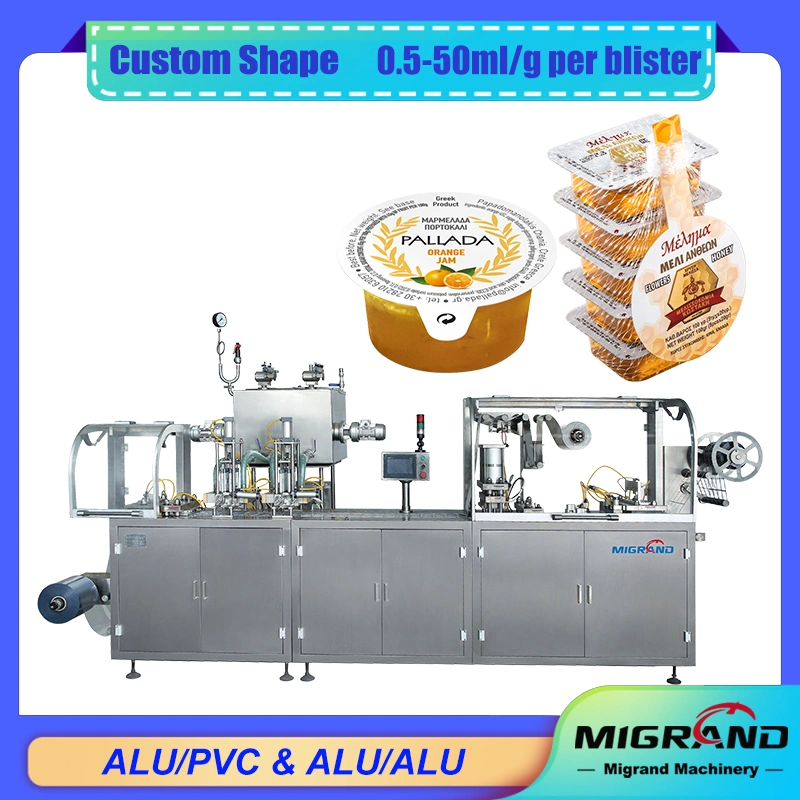 Automatic Plastic Blister Forming Filling Sealing Packaging Machine China Liquid Monodose Filling Machine