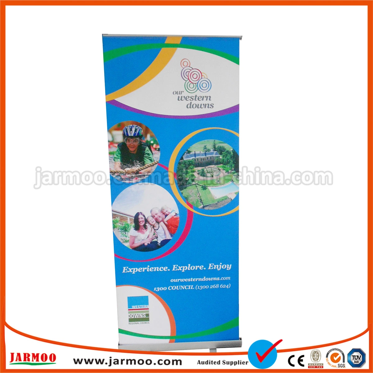 Portable Logo Single Side Printed Roll up Banners