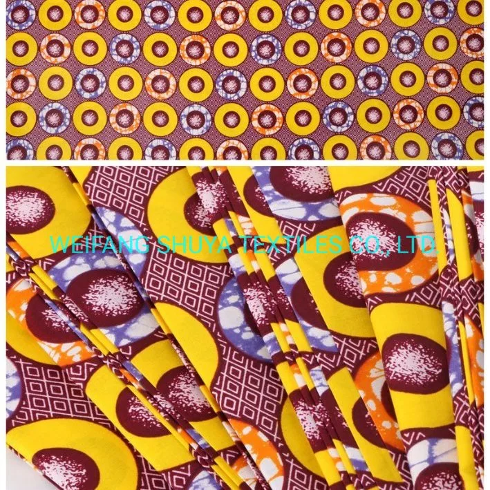 Wholesale/Supplier Pure Cotton True Wax Two Color Printing African Clothing Fabric