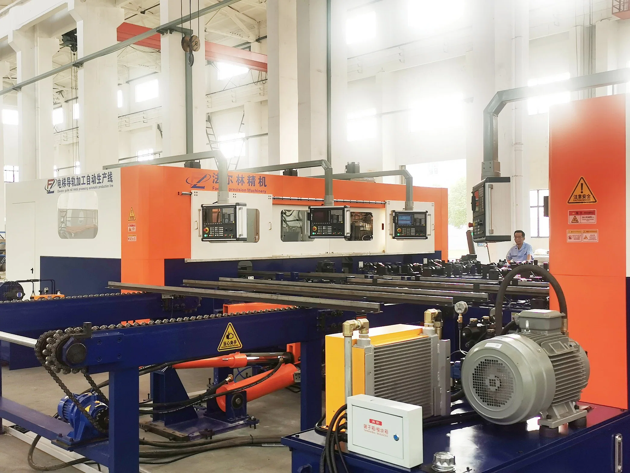 Hot Selling Elevator Guide Rail Metal Processing Automatic Production Line with Precision Bench Lathe