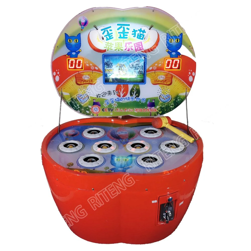 Coin Operated Indoor Amusement Ticket Game Children Whack a Mole Hitting Hammer Arcade Game Machine for Kids