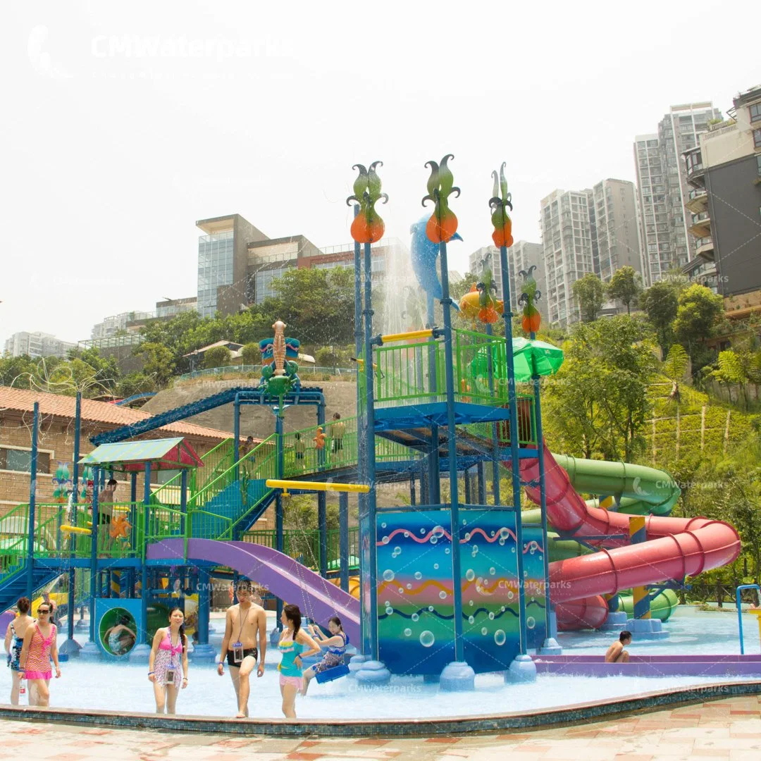 Professional Customization Water Park Fiberglass Water Slide Water House for Kids Adult