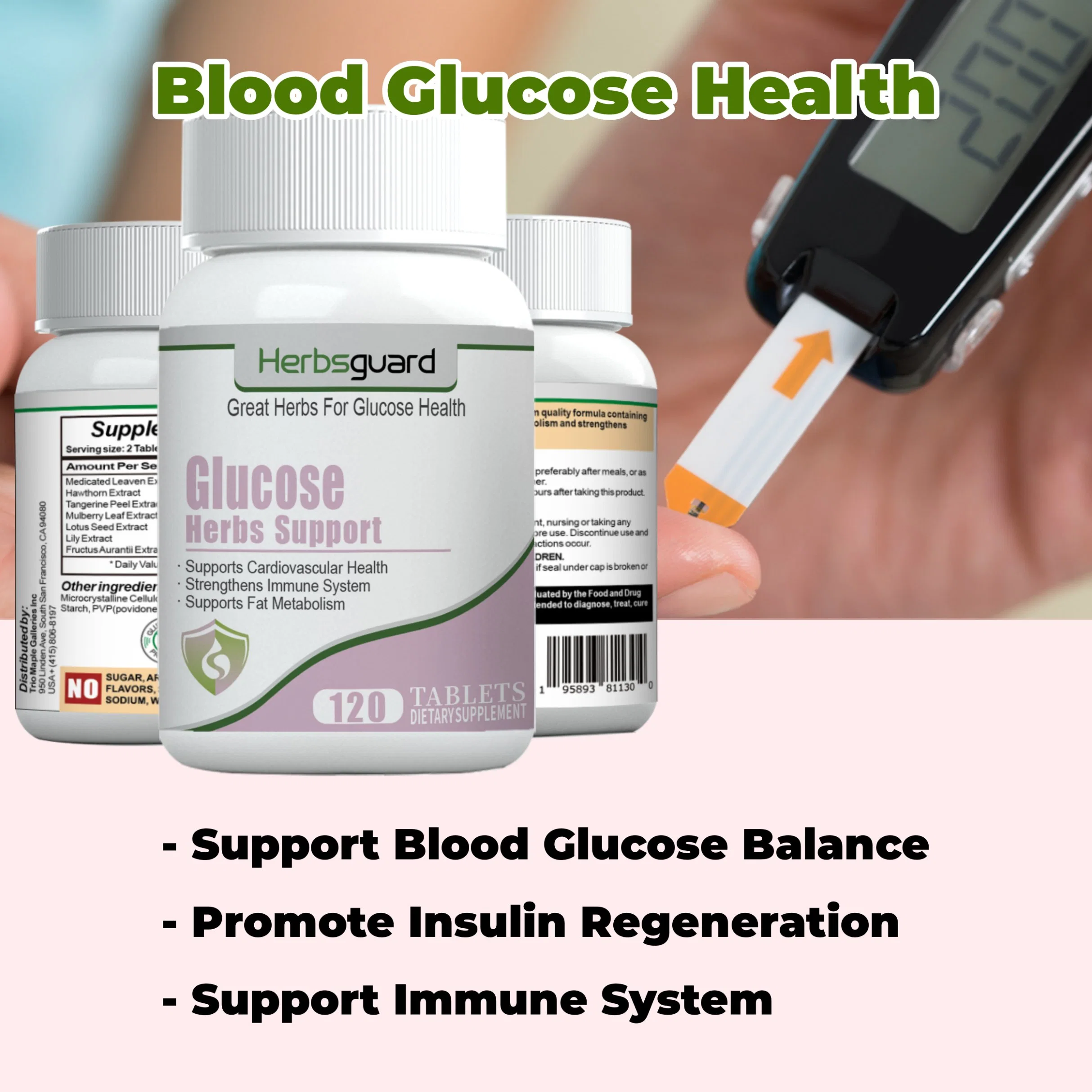 Dietary Supplement Health Care Chinese Herbal Remedy Medicine Natural Solution Normal Blood Sugar Glucose Level