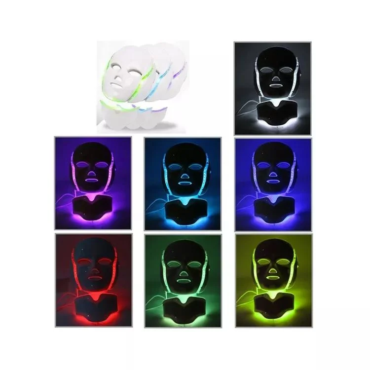 Soins de beauté Corée masque LED 7 spectre coloré multiple Fonctions LED masque de luminothérapie facial masque de luminothérapie à DEL