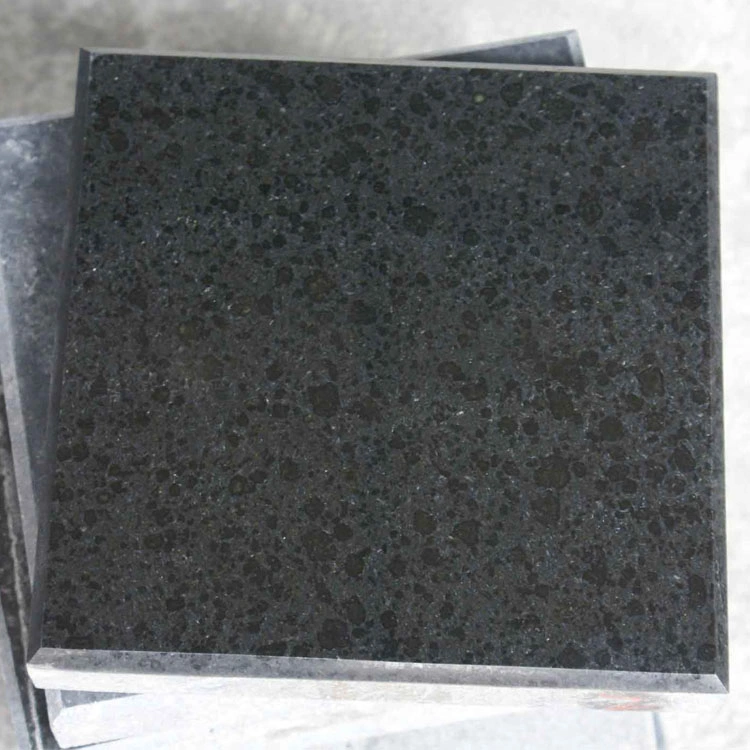 Polished/Honed/Flamed and Brushed/Leather Finish G684 Black Granite for Exterior and Interior Paving Stone