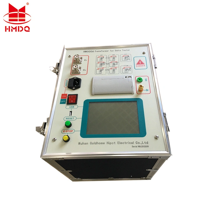 Prueba de Delta de color marrón del sistema de diagnóstico de aislamiento del transformador de salida de 10kv Dieelctric Probador de Factor de potencia y la capacitancia de la tangente de pérdida de Tester