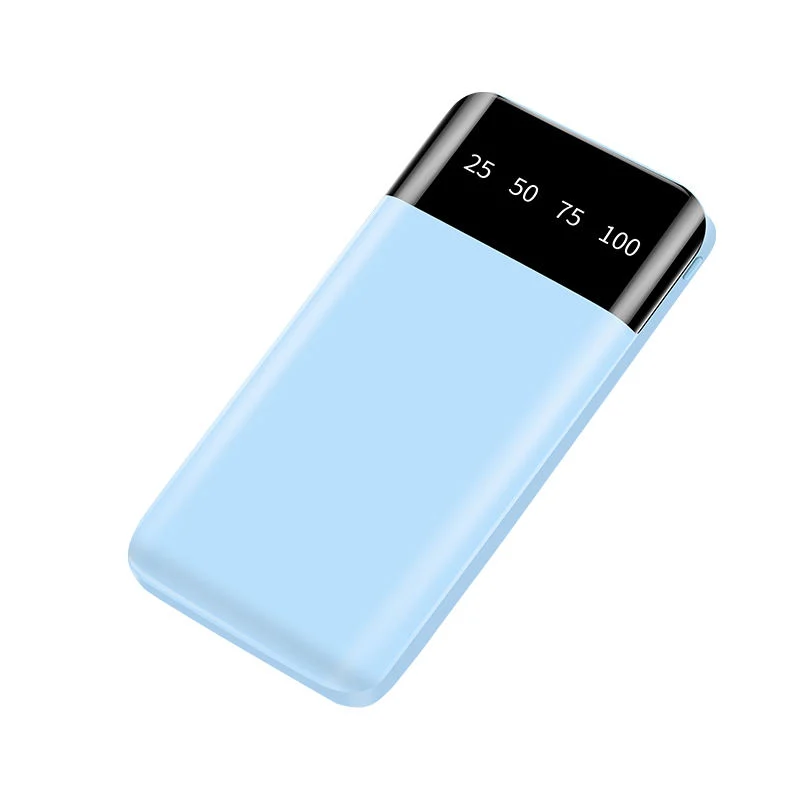 Large Capacity 10000mAh Power Bank Model with Input 5V 2A and Dual Output 5V 2.1A Portable Power Station Lithium Battery