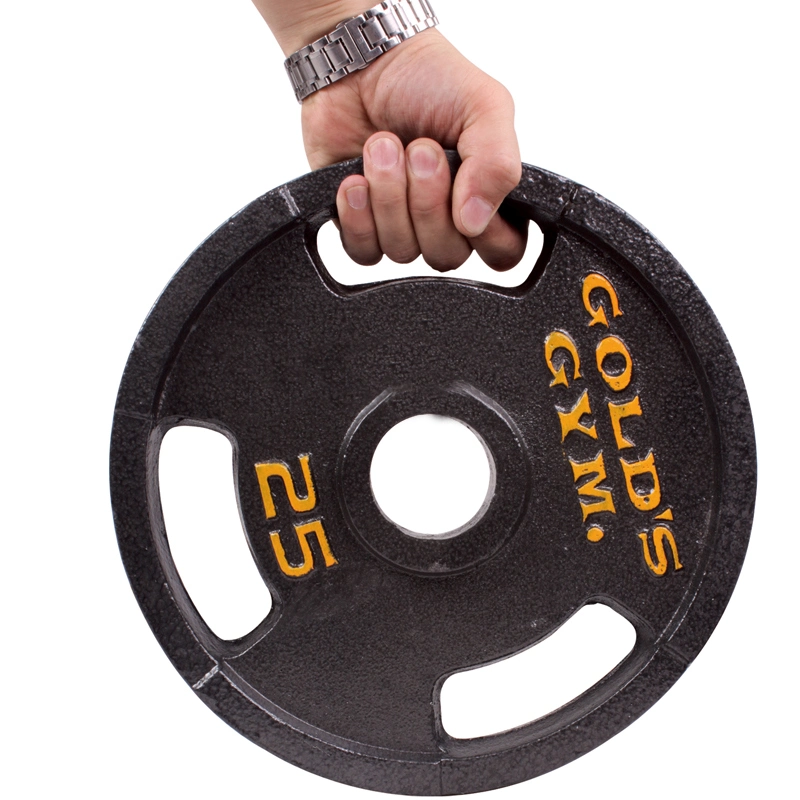 La mejor mano de dos orificios Barbell Gimnasio las placas de hierro fundido Barbell Placas de peso