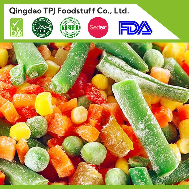 Professional Manufacturer Supply Frozen Mixed Vegetable Food IQF Vegetables Blend in 2-5 Way