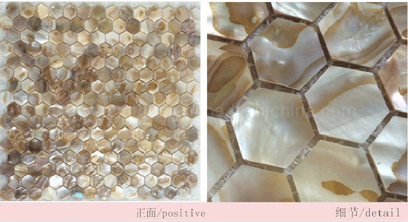 Mosaico de Piedra hexagonal Shell mosaico de azulejos de mármol para suelos/pared/baño/Backsplash/Tabla/Patrones