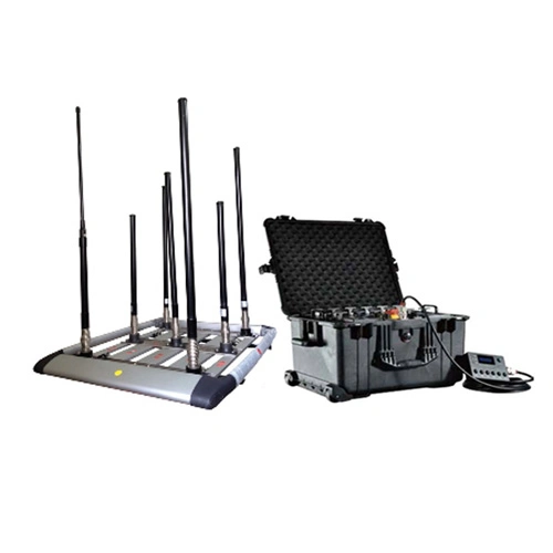 600W 4-8bands High Power Cell Phone GPS WiFi 2.4G 5.8g Drone Signal Jammer up to 2500m