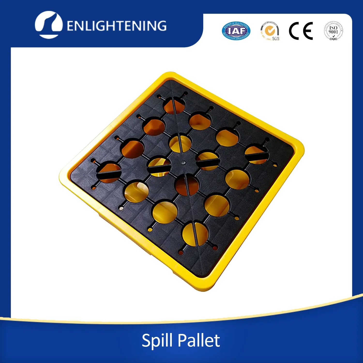 China Cheap Price 2 /4 Drum Spill Anti-Leakage Plastic Pallets for Oil