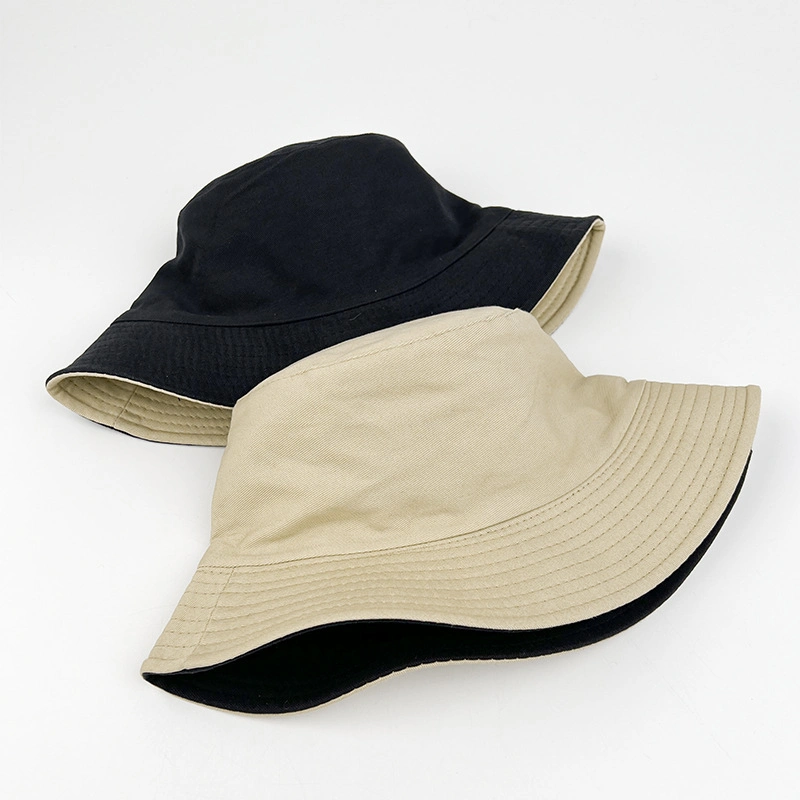 Cheap Cotton Reversible Custom Bucket Hat Summer Foldable Fisher Bucket Hat