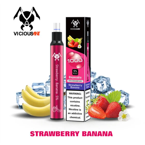 Mini E-Cigarette Viciousant 1000 Puff Пот-пет емкостью 550 мА/ч аккумулятор одноразовый E-Cigarette 4ml E-Liquid OEM/ODM Ecig цветовой пакет с логотипом puffs Flavors ETC Пуфф бар