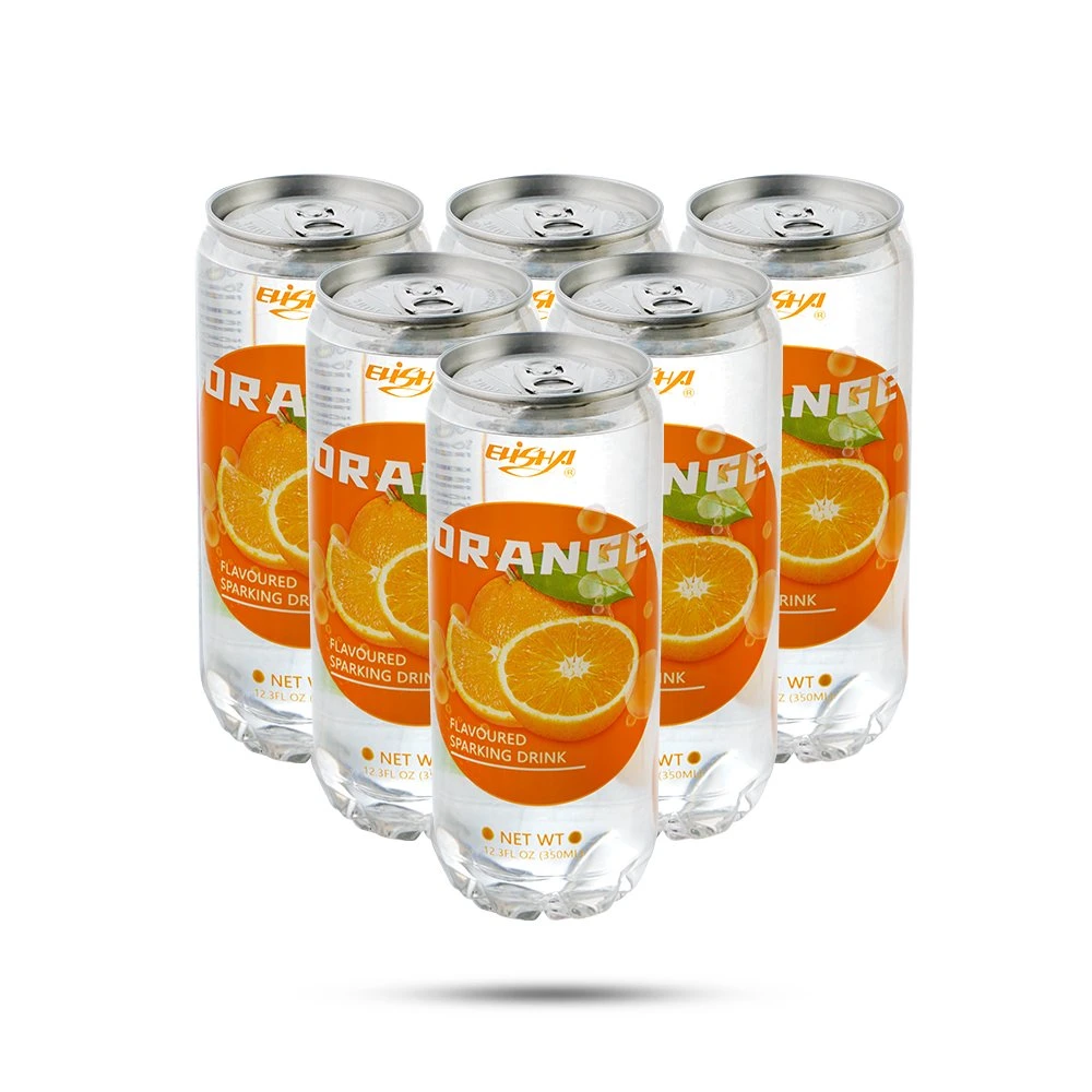 350ml Pet Can Fruit Flavor Carbonated Sparkling Water